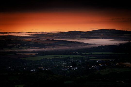Sunrise, Misty Morning, From Hill Top