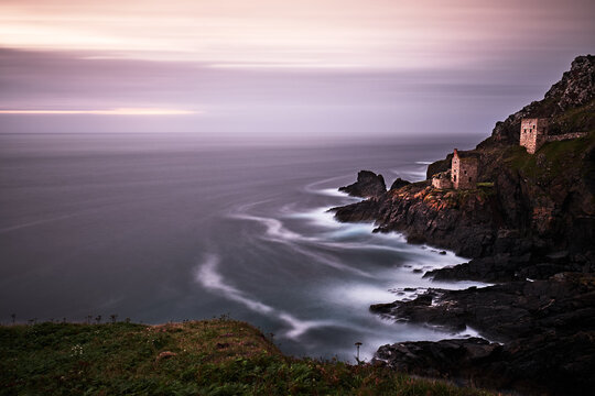 Botallack Mine, Long Exposure, Soft Colours