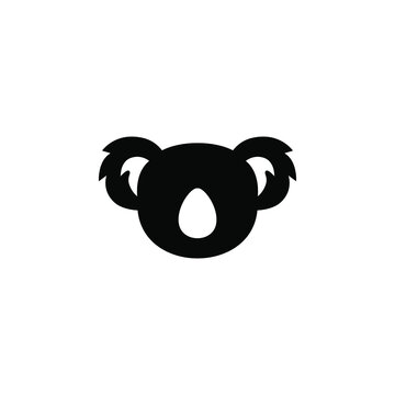 recommend clip art: Simple fox head logo template in silhouette concept