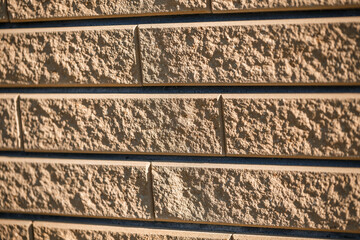 Brown brick. Brick texture, building material, smooth brick laying during repair