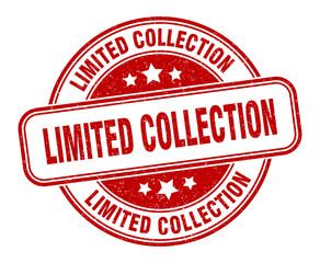 limited collection stamp. limited collection label. round grunge sign