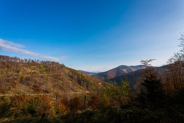 Autumn mountain landscape Wielka Racza