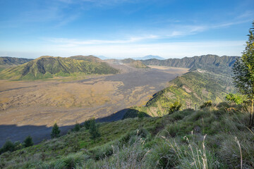 Mount Bromo from Pundak Lembu viewpoint in Bromo tengger semeru national park