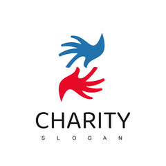 Helping Hand, Charity Logo Template