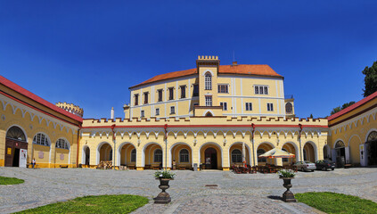 Letovice Chateau - empire and neo-gothic style. A significant monument of the Moravian region,...