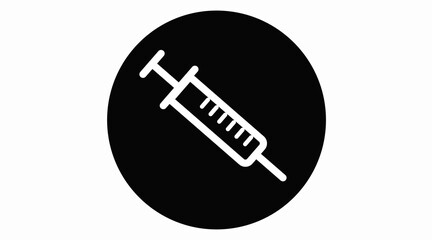 Vector Isolated Illustration of a Syringe. Syringe Icon