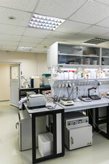 In a scientific biological laboratory.