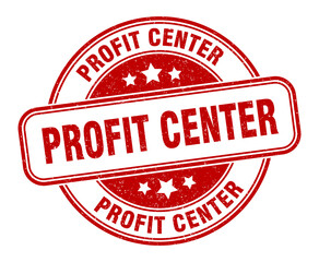 profit center stamp. profit center label. round grunge sign