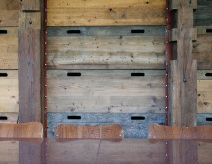 .brown wood planks texture with natural pattern background for design and decoration