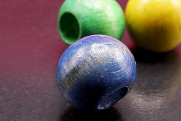colorful beads on a background
