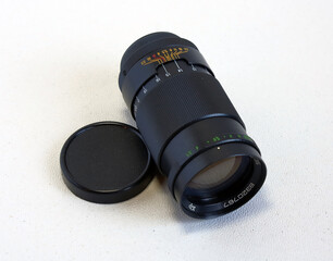A Jupiter-37A telephoto lens for shooting distant objects.