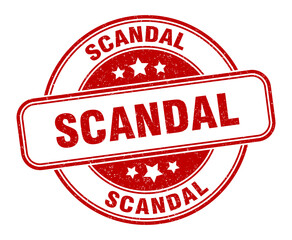 scandal stamp. scandal label. round grunge sign