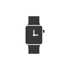 Smart clock icon isolated on white background. Vector
