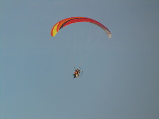 Extreme sport paragliding