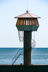 Metal lighthouse on the pier in Sukhumi © AnnFossa