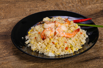 Thai style fried rice with prawn