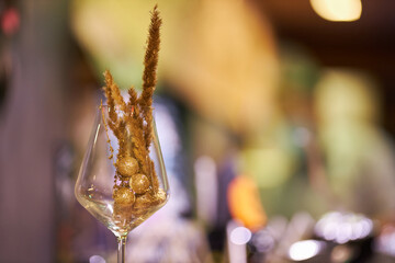 ears of wheat. Wheat ears in a vase.