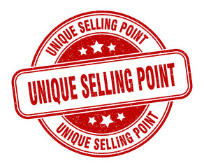 unique selling point stamp. unique selling point label. round grunge sign