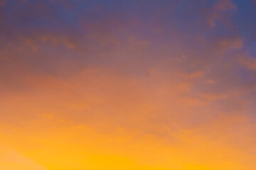 The colors of a burning sunset in the sky