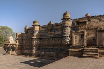 Fort Gwalior and Mans Singh Palace, India