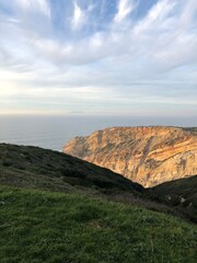 sunset in the mountains