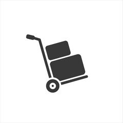 Transportation of cargo, web icon. vector design modern flat style
