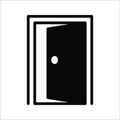 Door Icon in trendy flat style isolated on grey background. Open door symbol for your web site design, logo, app, UI. Vector illustration,