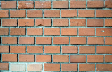 Red brick wall texture.