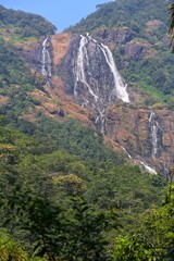 Dudhsagar waterfall. State Of Goa. India