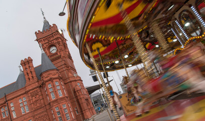 Nice picture of the Pier Head Building, Cardiff Bay. Pretty ferris wheel on the pier in cardiff 2