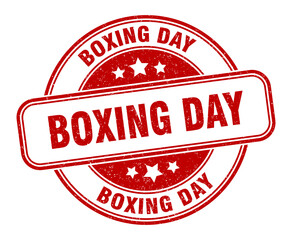 boxing day stamp. boxing day label. round grunge sign