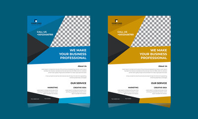Brochure template flyer design vector