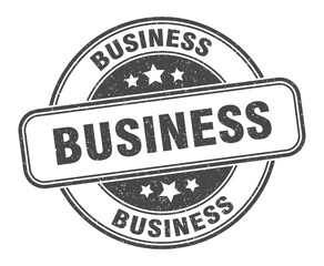 business stamp. business label. round grunge sign