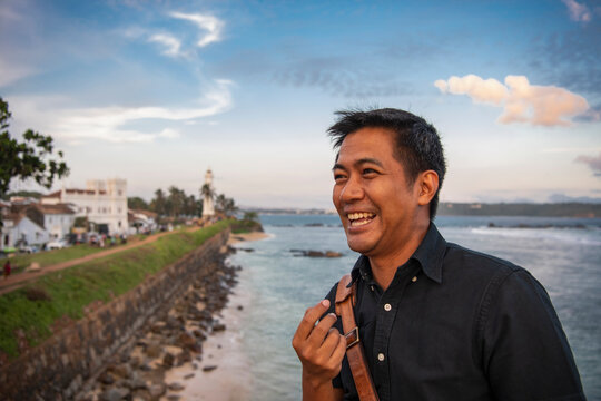 Tourist Exploring The Sites In Galle / Sri Lanka