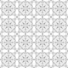 Seamless pattern with abstract mandala ornament. Vector texture