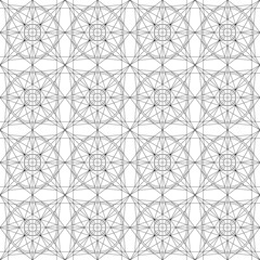 Seamless pattern with abstract mandala ornament. Vector texture