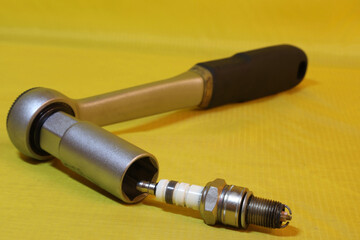 ratchet and spark plug