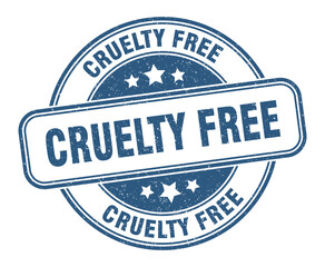 cruelty free stamp. cruelty free label. round grunge sign