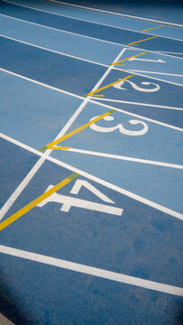 New running track viewed from above