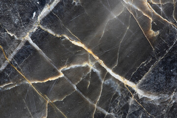 Close up of dark gray marble pattern (Russia gold) texture for interior design.