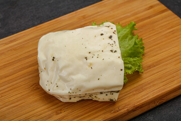 Halloumi cheese with mint for grill