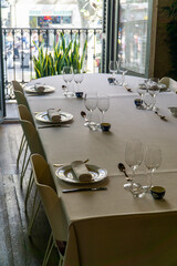 A banquet table