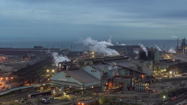 Steel Mill, Lake Michigan, Gary, Indiana