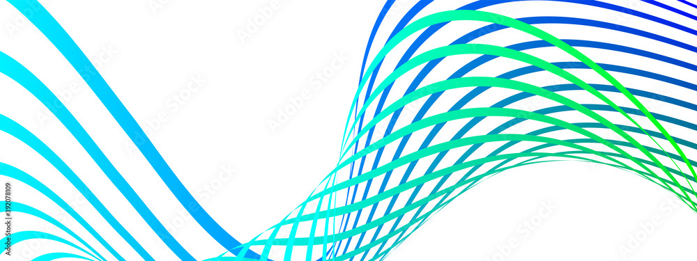 Fototapete Cover design. Design template. Creative backgrounds with abstract gradient wave lines for creating trendy banner, poster