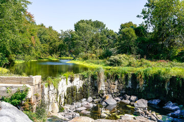 Dry Shannock Falls in Rhode Island.