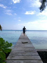 running on the pier