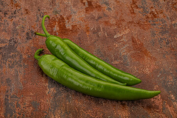 Ripe tasty spicy green pepper