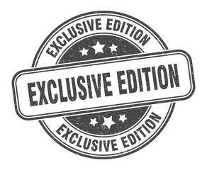 exclusive edition stamp. exclusive edition label. round grunge sign