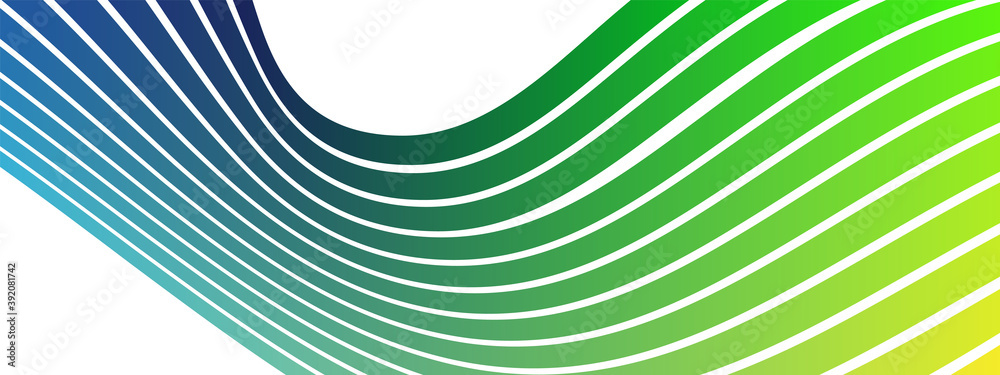 Fototapete Cover design. Design template. Creative backgrounds with abstract gradient wave lines for creating trendy banner, poster