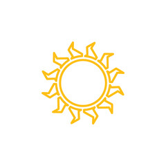 Sun icon. summer symbol vector illustration